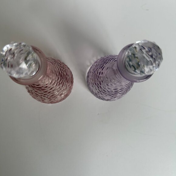 Moon Water bottle jar pink and purple set vanity decor Set of 2 - Picture 4 of 5